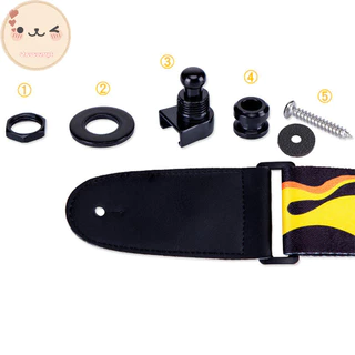 Chee Guitar Strap Lock Metal Bass Strap Studs Anti-offGuitar Strap Locks EN
