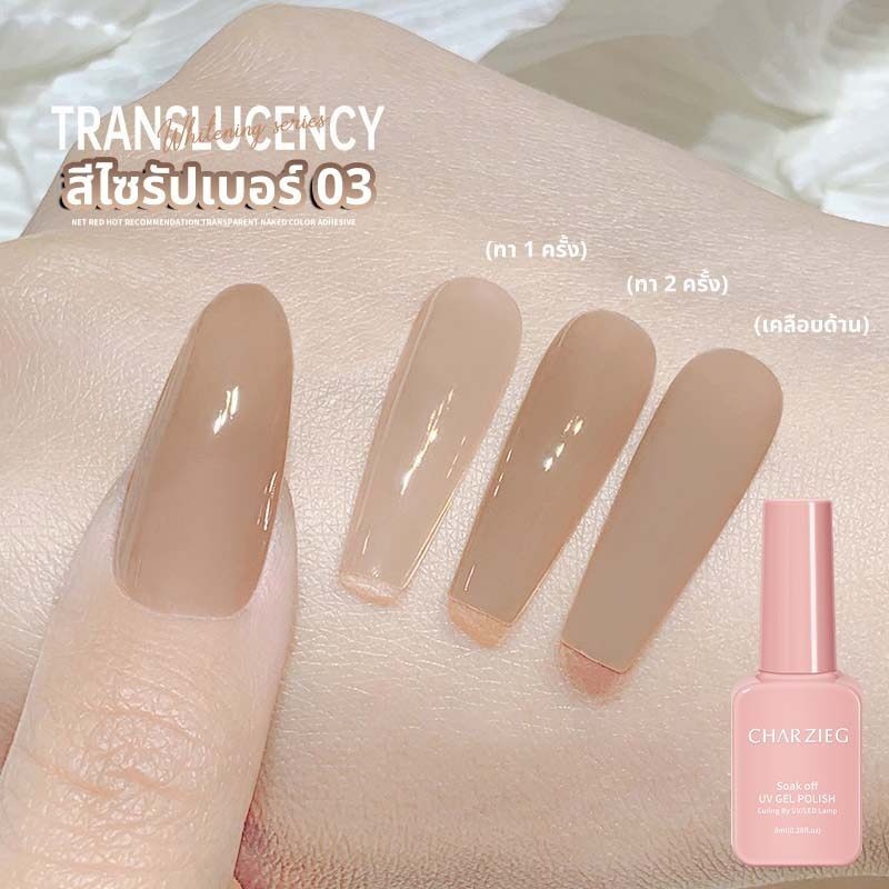 สีทาเล็บเจล สีไซรัปมีให้เลือกมากถึง 9 สี *พร้อมส่งจากไทย* ต้องอบนะคะ - รูปที่ 3