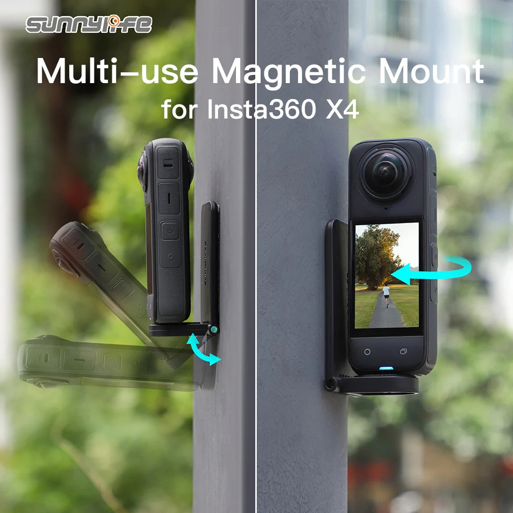 วงเล็บแม่เหล็กสําหรับ Insta360 X5/X4/Pocket 3 ฐานเดสก์ท็อปมัลติฟังก์ชั่นสําหรับ Insta360 X4 หลายมุมอุปกรณ์เสริม