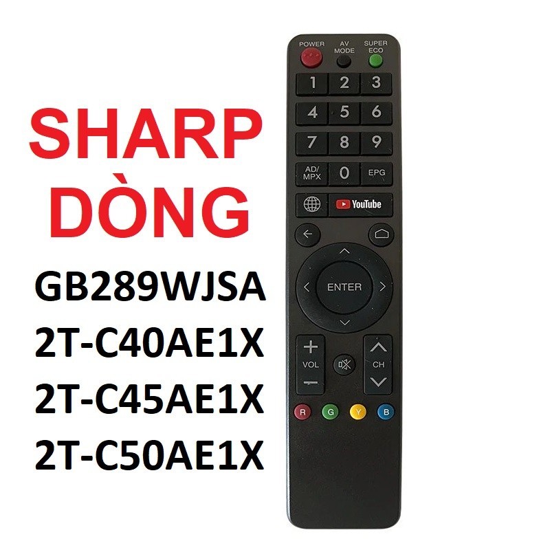 Sharp รีโมทคอนโทรลสมาร์ททีวี gb289wjsa 2t-c40ae1x 2t-c45ae1x 2t-c50ae1x series