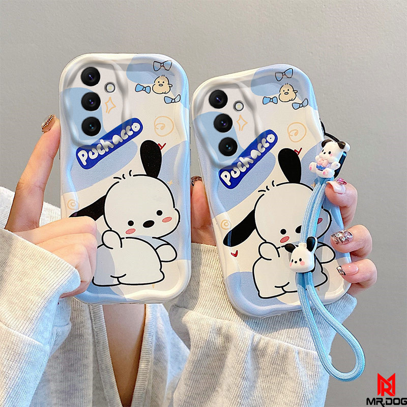 เคส Samsung A55 A35 A25 โทรศัพท์น่ารักป้องกันกรณี + สร้อยข้อมือน่ารัก MR