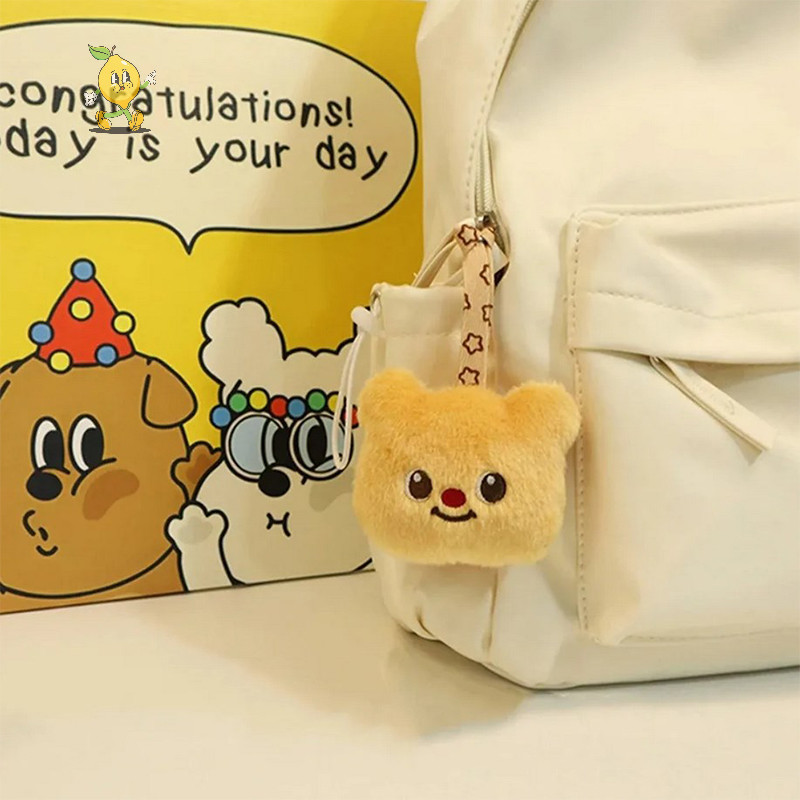 [mozh] ตุ๊กตาเนยหมีตุ๊กตากระเป๋าจี้ใหม่น่ารักการ์ตูนสารภาพหมีตุ๊กตาอุปกรณ์เสริมของขวัญวันเกิดกระเป๋านักเรียนเครื่องประดับสาว [TH]