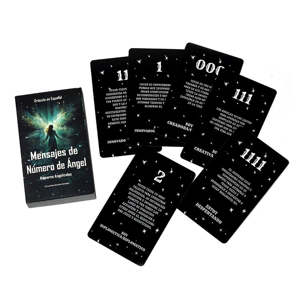 Angel Number ข้อความ Tarot Prediction Tarot รุ่นสเปน Oracle Decks ไพ่ทาโรต์ verasath