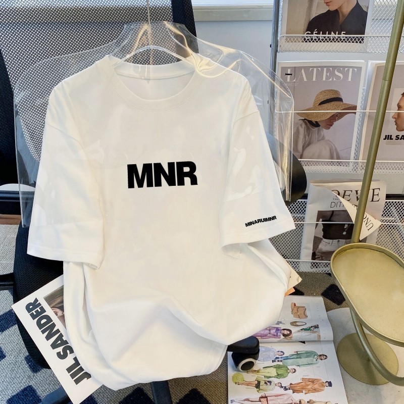 COD (จัดส่งในกรุงเทพฯ) MAO Shop เสื้อยืดสีขาว ผ้าคอตตอน100 oversize ใส่สบายๆ น่ารัก สไตล์เกาหลี #4848WH