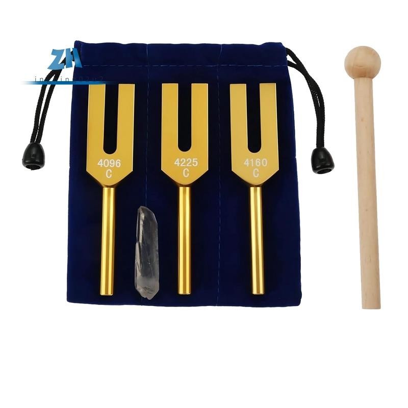 ส้อมจูนชุด 4096 Hz 4160 Hz 4225 Hz สําหรับ Sound Healing, เครื่องดนตรี, เครื่องมือสั่นสะเทือนเสียง, ใช้งานง่าย