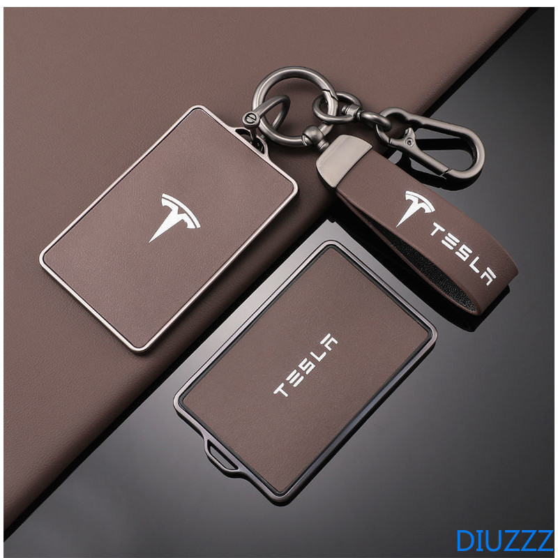 Tpu + super ไฟเบอร์หนังประเภทรถสมาร์ทคีย์สําหรับ Tesla ประเภทการ์ด Key รุ่น 3 รุ่น Y Keyless Auto Accessorie Key Card Protector กรณี