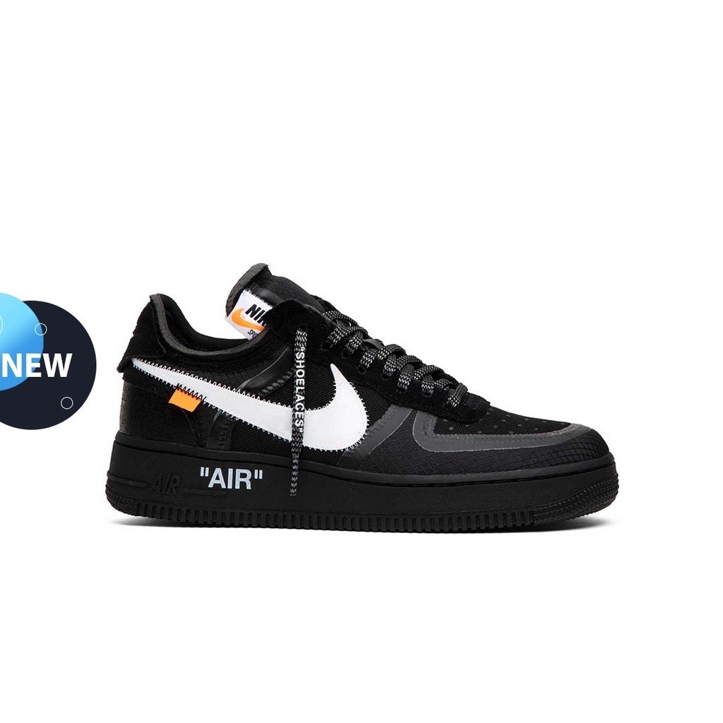 รองเท้าผ้าใบ Off-White X Air Force 1 Low สีดํา