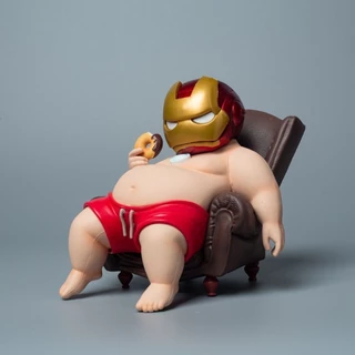 💥 จัดส่งจากประเทศไทย 💥Iron Man Fat Otaku Series Avengers Kawaii Action Figure รุ่น Q ตุ๊กตาของขวัญเด็กตกแต่งรถเครื่องประดับของเล่นคอลเลกชันบ้านเค้กตกแต่งแบบไดนามิก