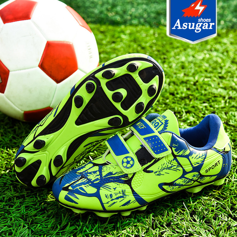 ใหม่ฟุตบอลโลก Soccer Boots รองเท้าฟุตบอลเดียวกันผู้ใหญ่เด็กสตั๊ดรองเท้ากีฬาการฝึกอบรมกลางแจ้งขนาด28-38