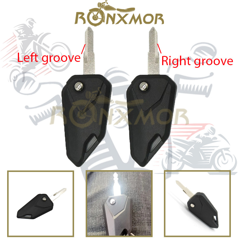 Ronxmor 1PC รถจักรยานยนต์สกู๊ตเตอร์การปรับเปลี่ยนอุปกรณ์เสริมพวงกุญแจรถจักรยานยนต์ไฟฟ้าพลังงาน Assisted ยานพาหนะอัตโนมัติ Pop-up Key พับหัว