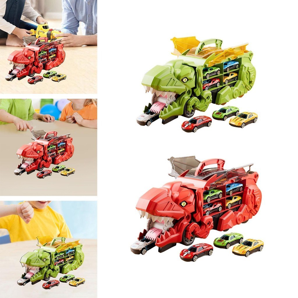 [besteffy1] Dinosaur Transport Truck Carrier ไดโนเสาร์ตลกกินรถยนต์สําหรับอายุ 3 ปี