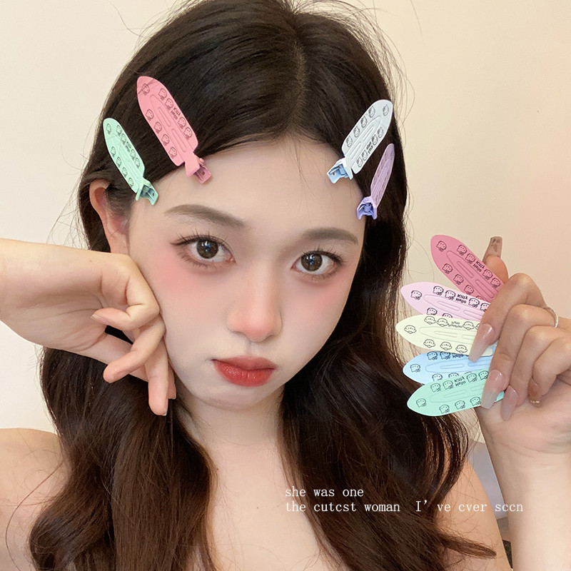 ใหม่ สวัสดี คิตตี้ กิ๊บติดผมไม่มีรอยต่อ เคที แมวด้านคลิปหน้าม้าสาวน่ารักเครื่องประดับผม