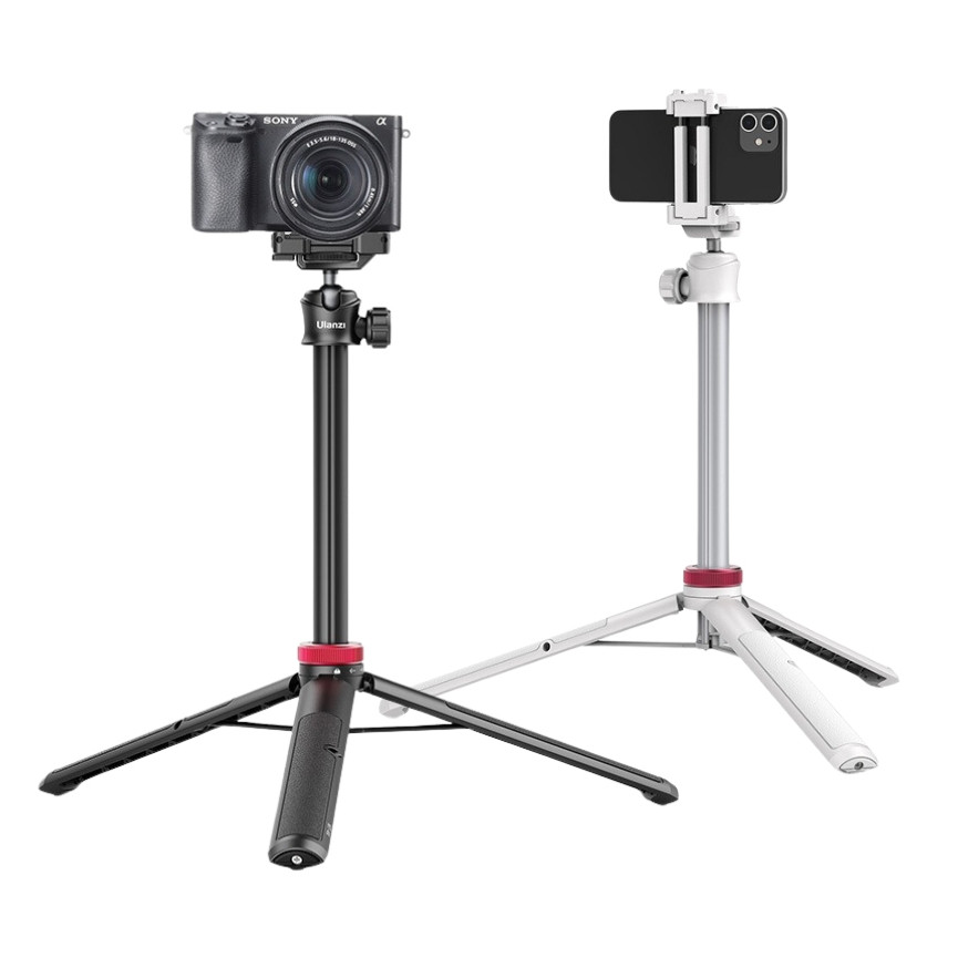 Ulanzi MT44 Extendable Vlog Tripod Monopod ขาตั้งมือถือ ไม้เซลฟี่ มีหัวจับ Cold Shoe ต่อไฟไลฟ์สด
