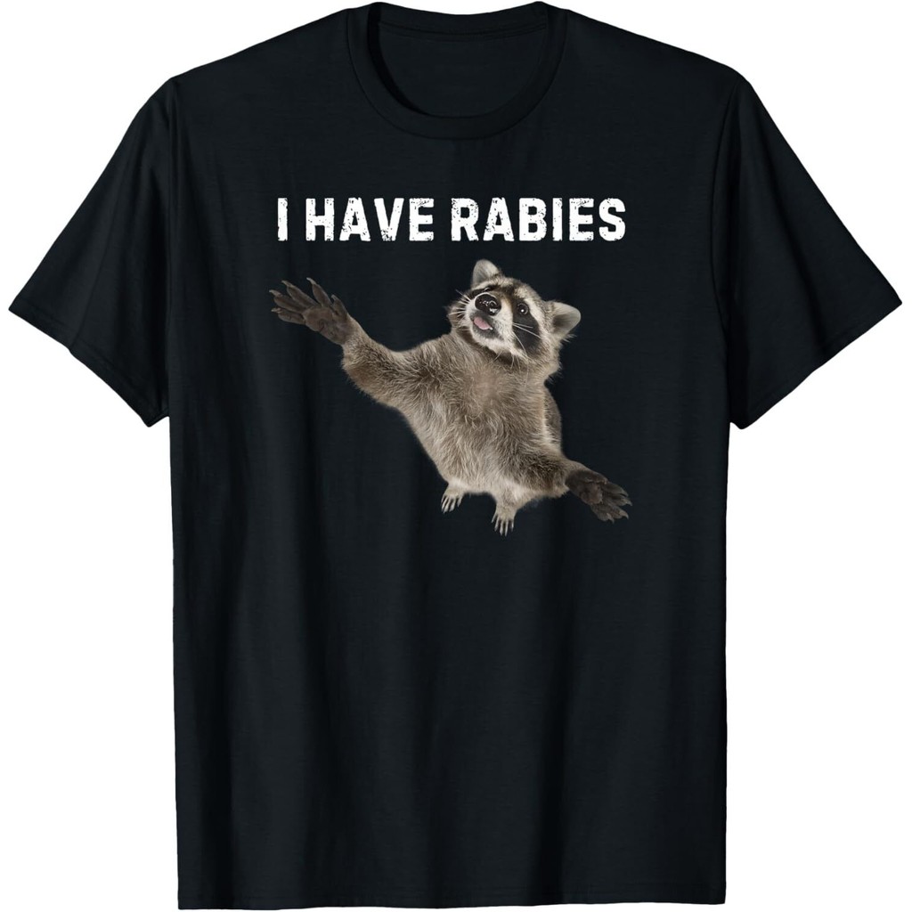 I Have Rabies Dont Tailgate Me Sarcastic Meme เสื้อยืดวินเทจตลก