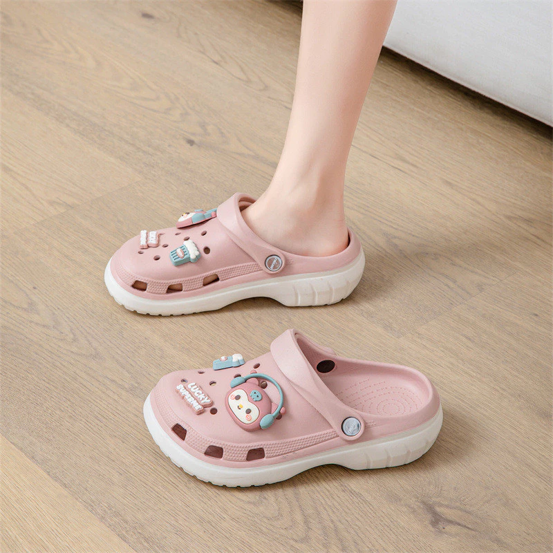 Ayuer 2025 ผู้ชายและผู้หญิงฤดูร้อนใหม่นักเรียนลื่น Soft Soled DIY รองเท้าแตะ