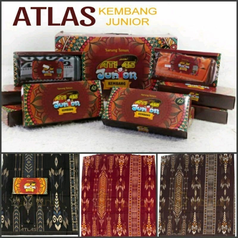 Atlas Junior/Childrens Atlas/ผ้าซิ่นเด็ก/ดอกไม้จูเนียร์ Atlas/Atlas Motif