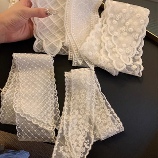 ริบบิ้นลูกไม้สีขาว Fairy Bowknot Hairbands ผู้หญิงเกาหลี Hea…