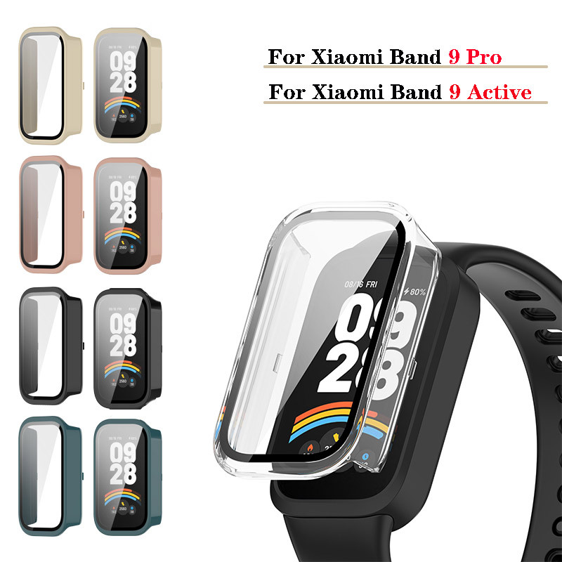 สําหรับ Xiaomi Band 9 Pro Hard PC สําหรับ Xiaomi Band 9 Active กระจกนิรภัยป้องกันหน้าจอฝาครอบป้องกัน