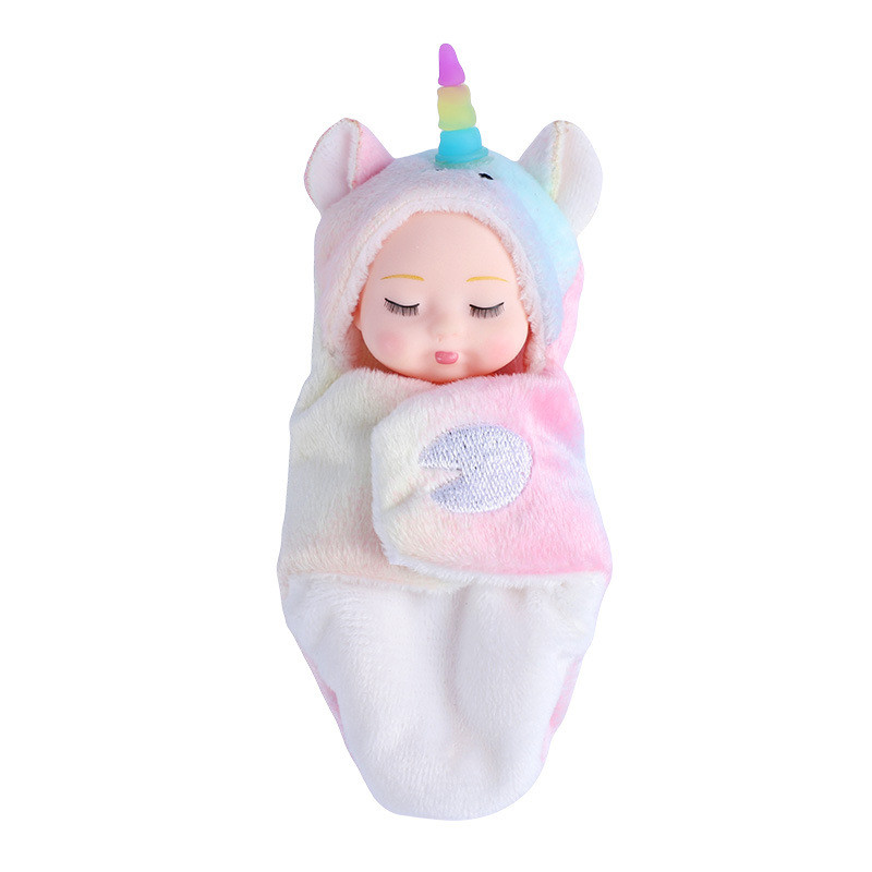 11เซนติเมตร เกิดใหม่ ถุงนอนตุ๊กตาจําลองน่ารักมินินอนตุ๊กตาสาวเจ้าหญิงของเล่นเด็ก - รูปที่ 2