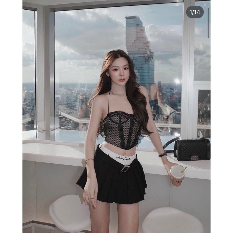 Shop_DD (พร้อมส่ง) Kitti101 เช็ต 3 ชิ้น สวยๆแซ่บๆปั้วๆ อกสวยแน่นกระชับ ดูดีมาก DD.