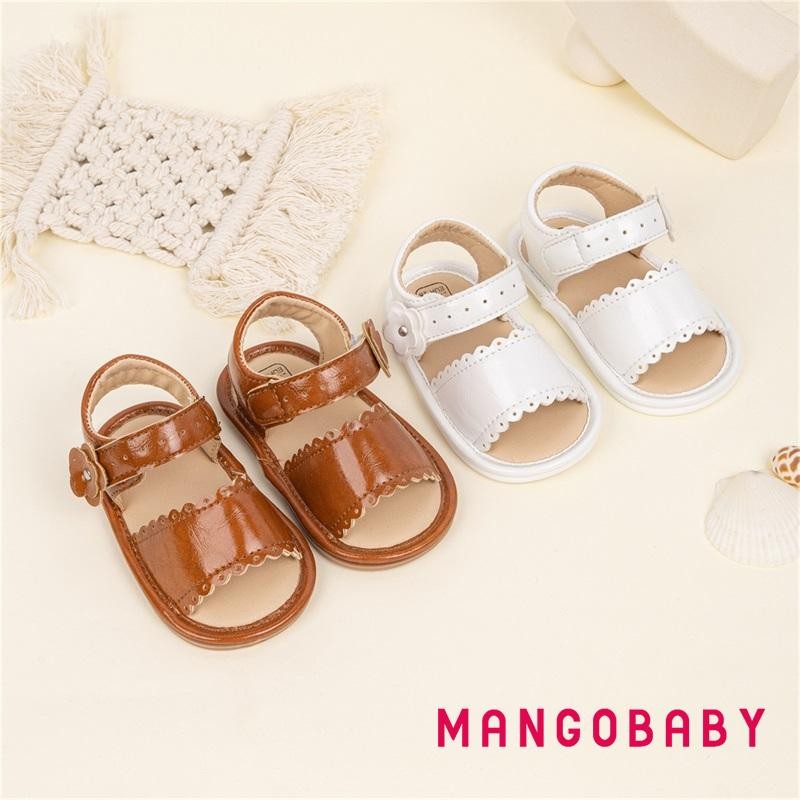 Mg-baby Girls Summer Sandals Cute Glitter Heart Flat Shoes Non-Slip Sole Infant First Walker Shoes