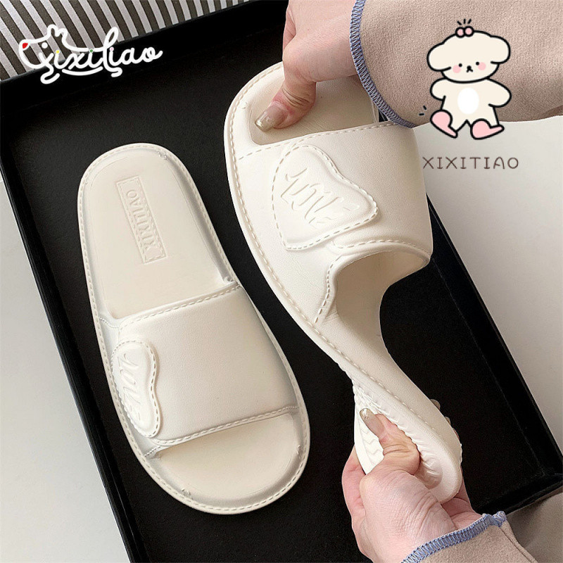 Xixtiao รองเท้าแตะหญิงเกาหลีรุ่นแฟชั่นในร่ม High-End Soft Sole eva ห้องน้ําสบาย