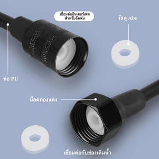 สายหัวฉีด 1.5 -2.0 เมตร เลือกได้ 3สี สายฉีดชำระ ยืดหด สายสปริง!! ยืดหดได้! 👍👍 BIG SALE 👍👍