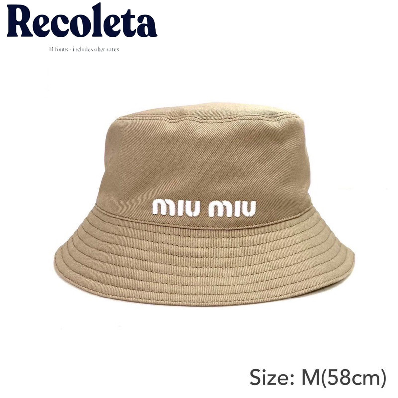 New! Miu Miu Bucket hat (️เช็คสต็อคก่อนสั่งอีกทีนะคะ)