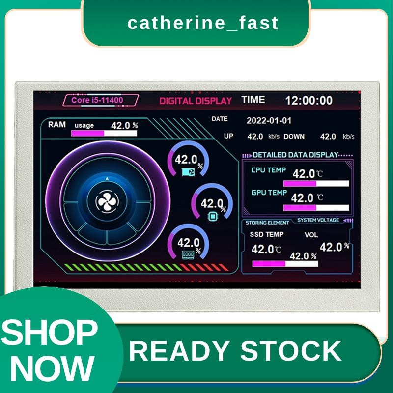 Inสต็อก 5 นิ้วหน้าจอ LCD Monitor Driver ควบคุม AIDA64 หน้าจอเสริม IPS สําหรับคอมพิวเตอร์ ITX PC กรณี