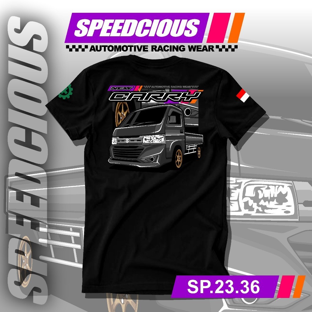 KATUN Suzuki New Carry Pickup Car T-shirt Modified Diesel Truck T-shirt Screen Printing Flag Sleeves