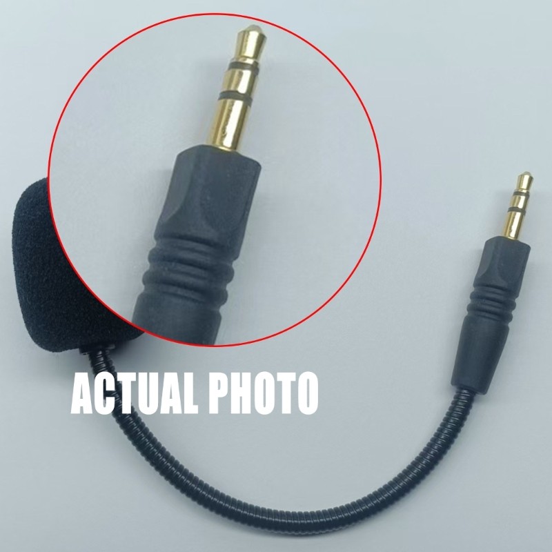 Vivi ไมโครโฟนหูฟัง 3 5 มม.ชาย 3 ส่วน Mic Boom พร้อมฟองน้ําสําหรับ G5BT ชุดหูฟังเปลี่ยนอุปกรณ์เสริม