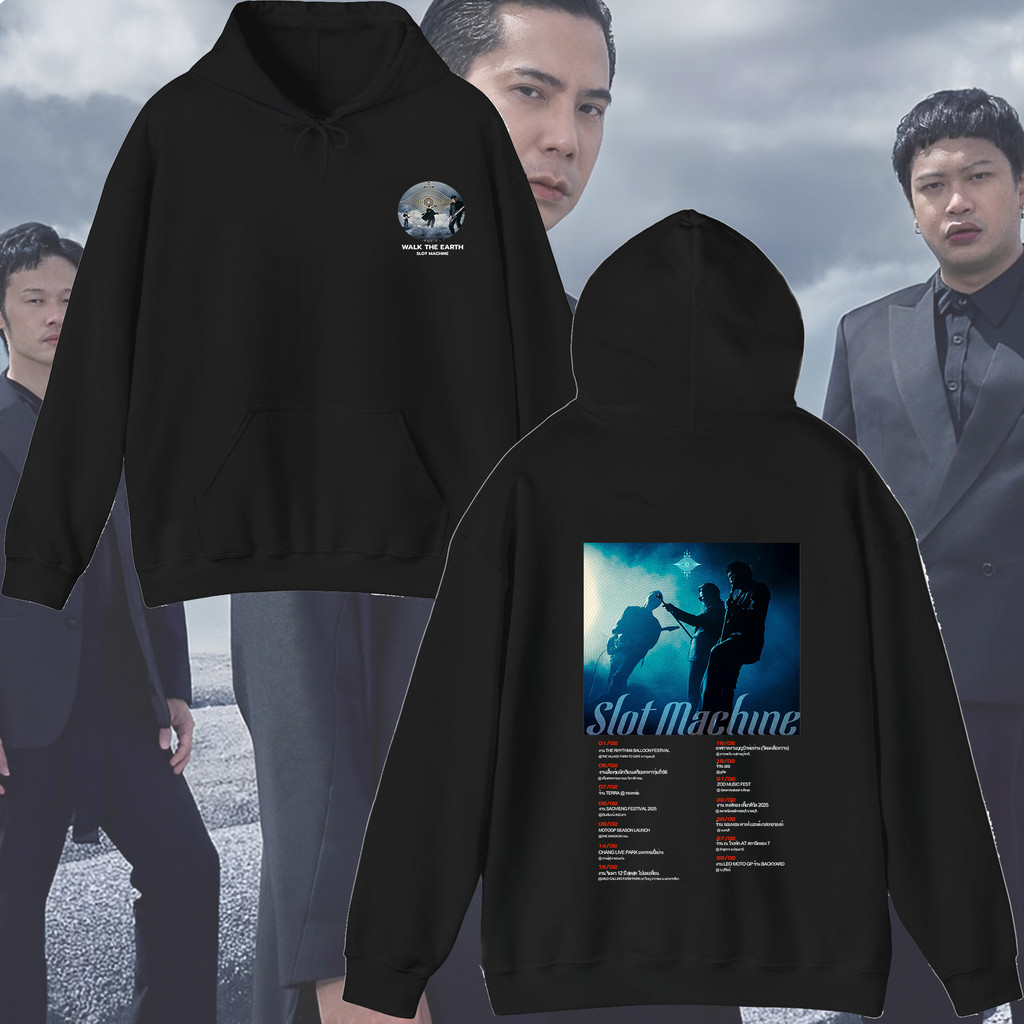 เสื้อฮู้ดดี้ลาย Slot Machine สไตล์ดนตรีเท่ๆ