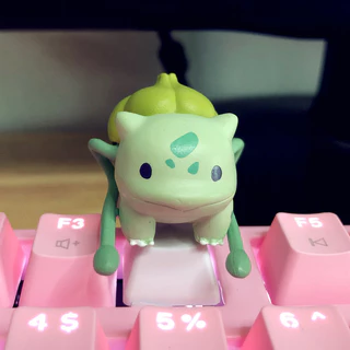 การ์ตูน Pikachu น่ารักบุคลิกภาพ DIY Pikachu Mechanical Keycap Cross Shaft Single Keycap