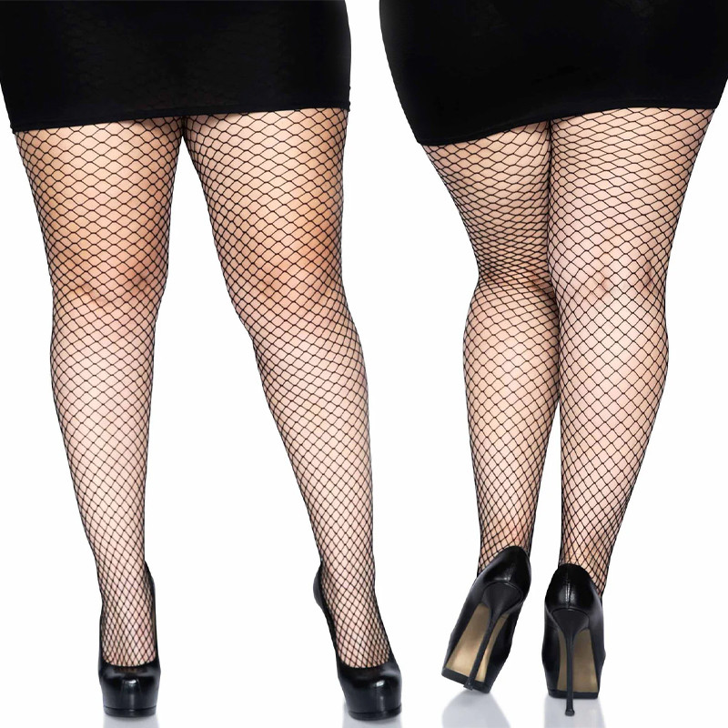 ถุงน่องตาข่ายเอวสูงไซส์ใหญ่ไซส์ใหญ่สําหรับผู้หญิง | ถุงน่องตาข่ายปลา | ชุดชั้นใน Pantyhose