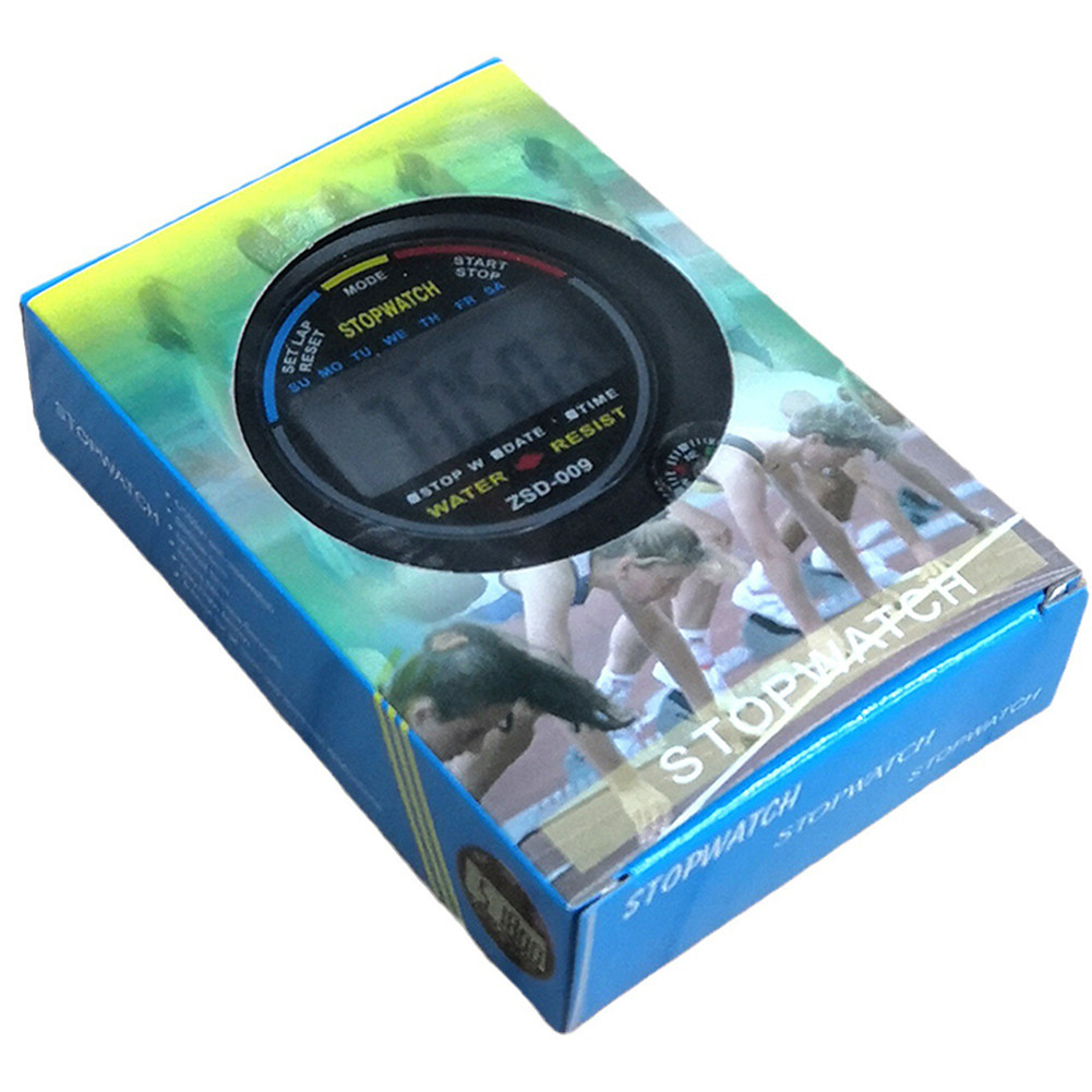 นาฬิกาจับเวลา รุ่น Digital Sports Stopwatch Stop Watch นาฬิกาจับเวลาดิจิทัลอิเล็กทรอนิกส์ นาฬิกา จับเวลา นาฬิกาปลุก - รูปที่ 4
