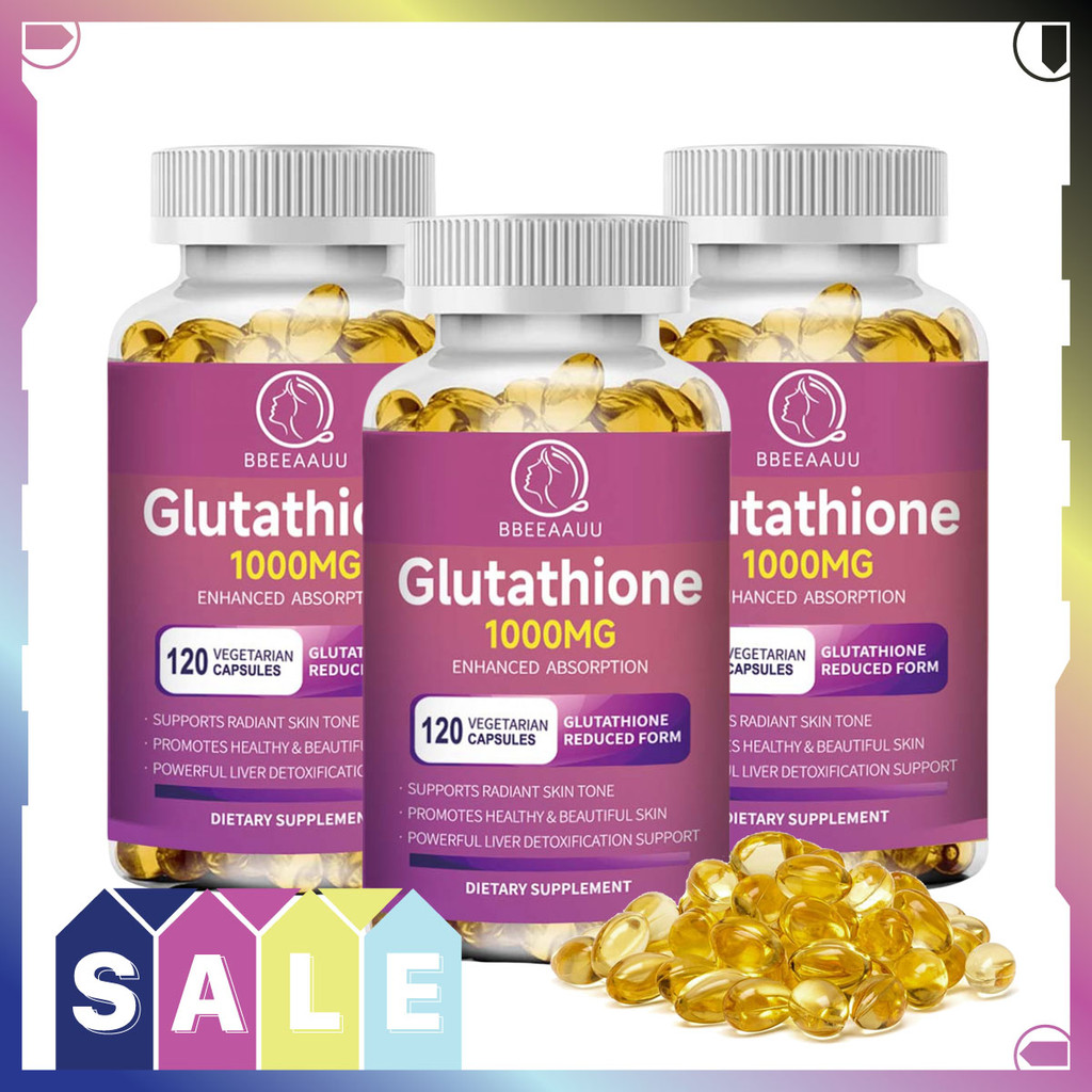BBEEAAUU Glutathione Capsules,ต่อต้านวัย กำจัดเมลานิน