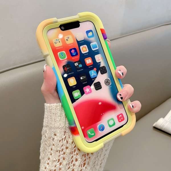 ไอโฟน11 มือ1 ไอโฟน 15 เคสโทรศัพท์หน้าจอสูง14pro เหมาะสำหรับ Apple 12promax หนาพิเศษ iphone15ถุงลมนิร