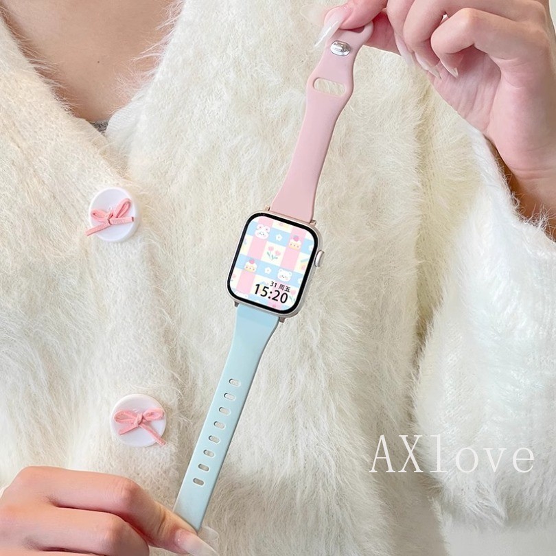 สายรัดซิลิโคนอ่อนนุ่มสําหรับ Xiaomi Band 8 9 Pro Slim สร้อยข้อมือสําหรับ Redmi Band 5 4 สายนาฬิกา Correa สายรัดข้อมือ