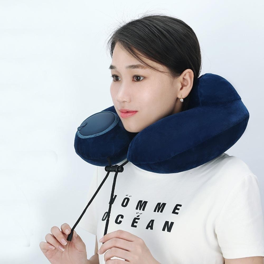 BACKSTAGE หมอนรูปตัว U หมอนรองคอแบบกดเป่าลมตามหลักสรีระศาสตร์ Soft Double Hump Design หมอนปากมดลูกแบบพกพาสําหรับเดินทางกลางแจ้งการเดินทางเพื่อธุรกิจและตั้งแคมป์ ราคา ถูกที่สุด ดีลบีเคเค แกลเลอรีภาพที่ 8