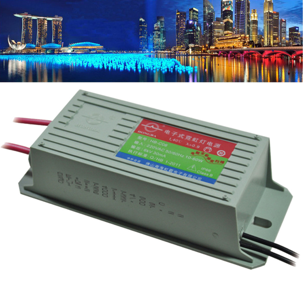 1 ชิ้น HB-CO6 6KV 60W 30mA นีออนอิเล็กทรอนิกส์ Transformer Neon Power Supply Rectifier ☆Atoz365mall