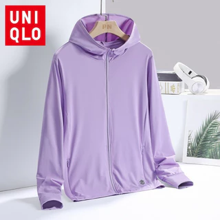 U+ เสื้อแจ็คเก็ต. สำหรับผู้หญิง แขนยาว มีฮู้ด กันแดด UV UPF 50+