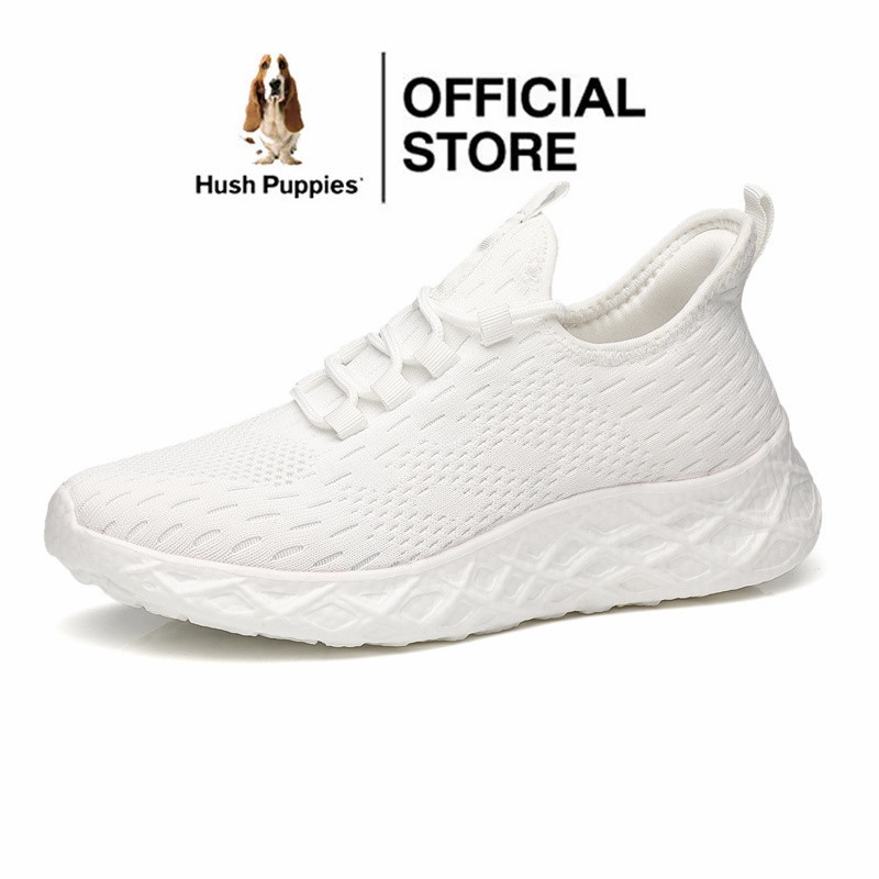 Hush Puppies รองเท้าผ้าใบลําลอง ส้นแบน สไตล์เกาหลี สําหรับผู้ชาย เหมาะกับการเล่นกีฬา ไซซ์ 45 46 47 48