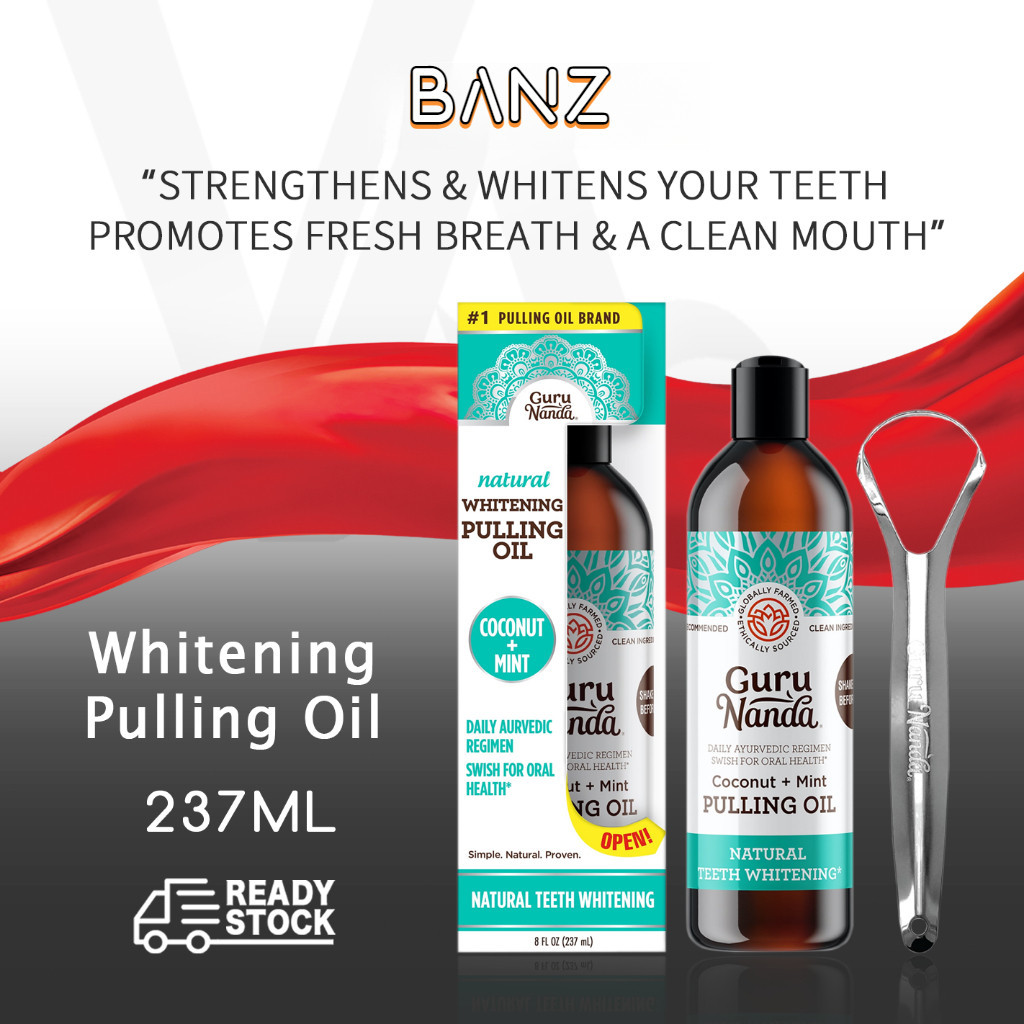 Raya 2024GuruNanda น้ํายาบ้วนปาก 237 มล., Guru Nanda น้ํามันดึง, มะพร้าว มิ้นท์ ฟันขาว ล้างช่องปาก เ