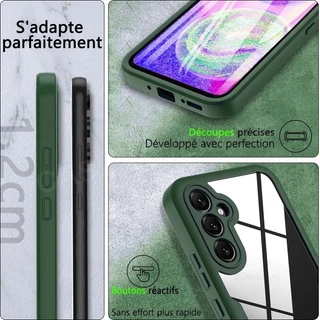 สําหรับ Samsung Galaxy A55 A25 A35 A15 A54 A34 A36 A56 A14 A26 A17 A07 A06 S25FE ALTE 5G 360 เคสโทรศัพท์ Plus ฝาครอบ 360° สองด้านซิลิโคนอ่อนนุ่มกันกระแทกป้องกันปกหลัง