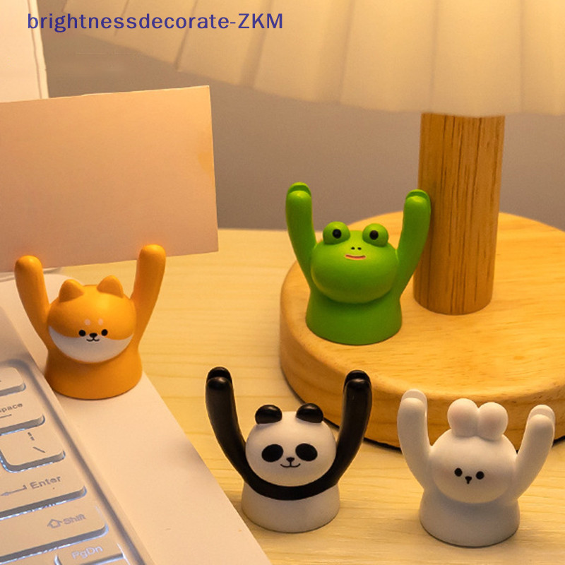 [Brightdecorate] คลิปหนีบรูปภาพ รูปการ์ตูนสัตว์น่ารัก ขนาดเล็ก สําหรับตกแต่งโต๊ะ [TH]