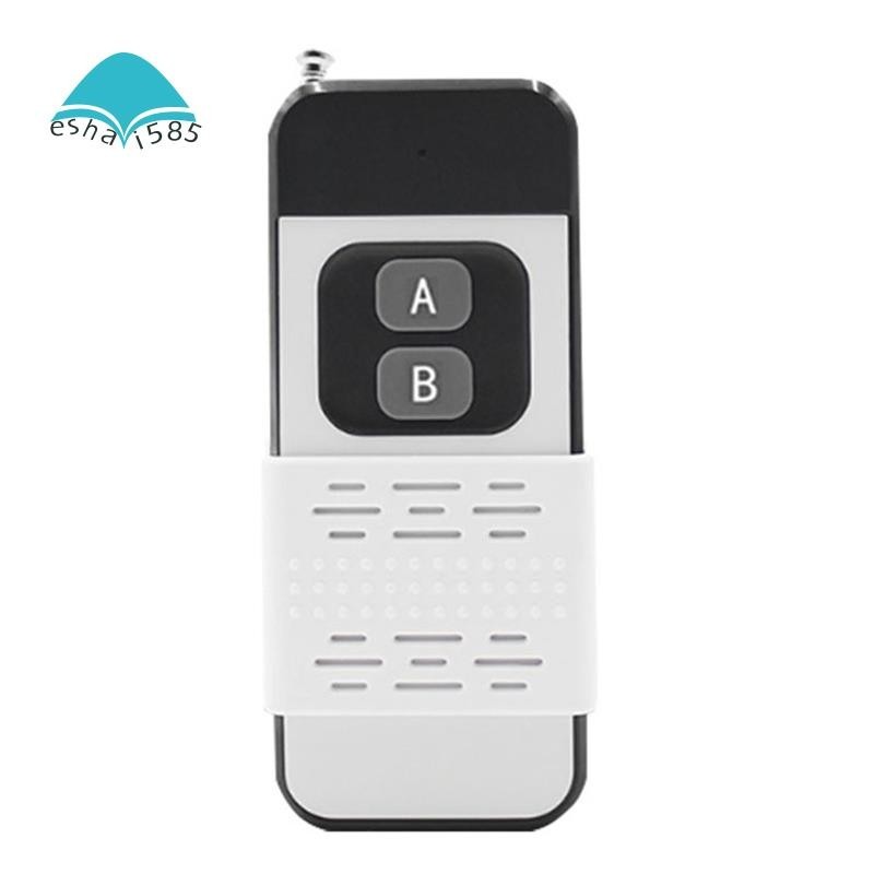 【Eshai585】รีโมตคอนโทรลไร้สาย 433mhz 2 ปุ่ม 1000M สําหรับไฟ