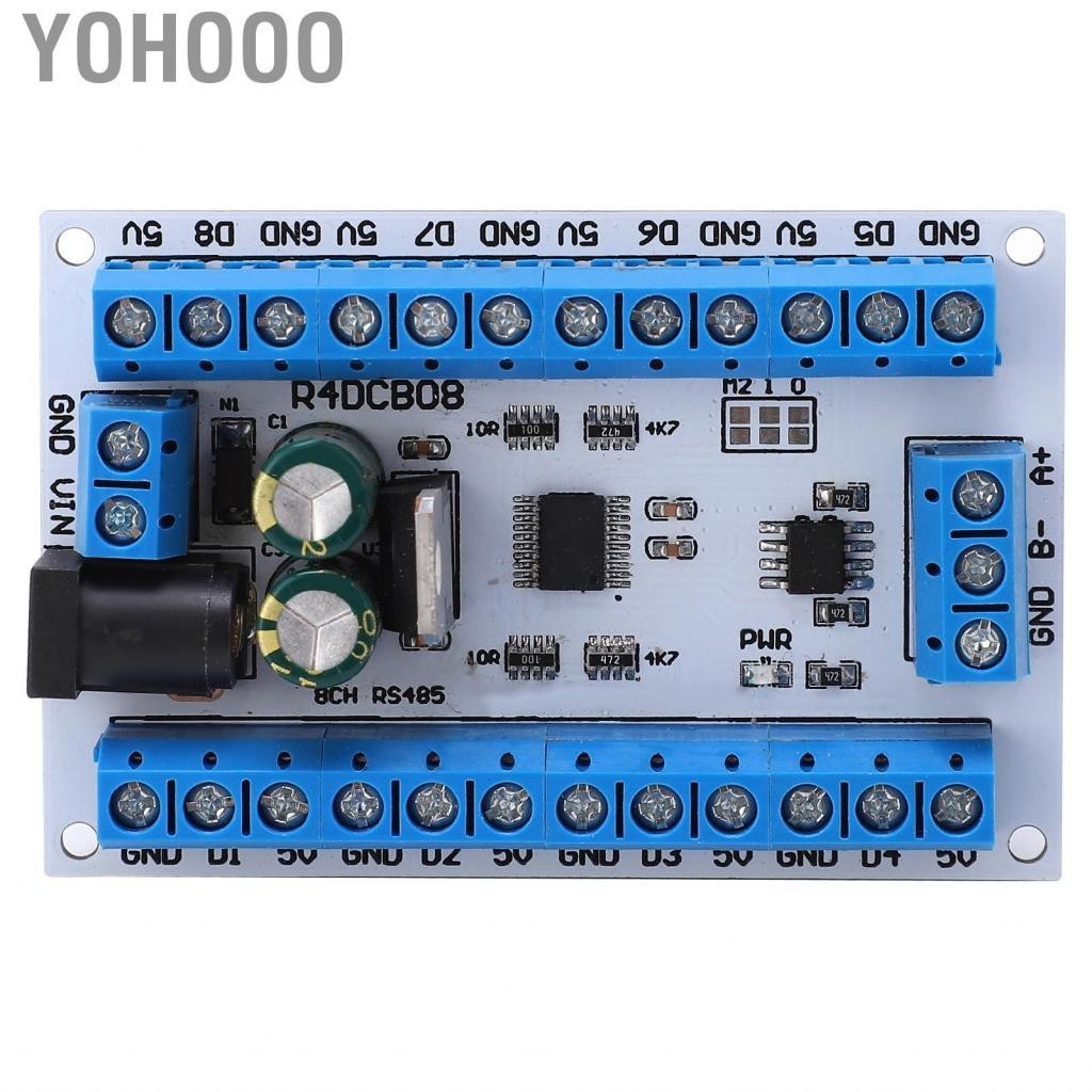 Yohooo Sensor Module 8‑Channel R4DCB08 Board RS485 For Paperless Recorder PLC 6V‑24V