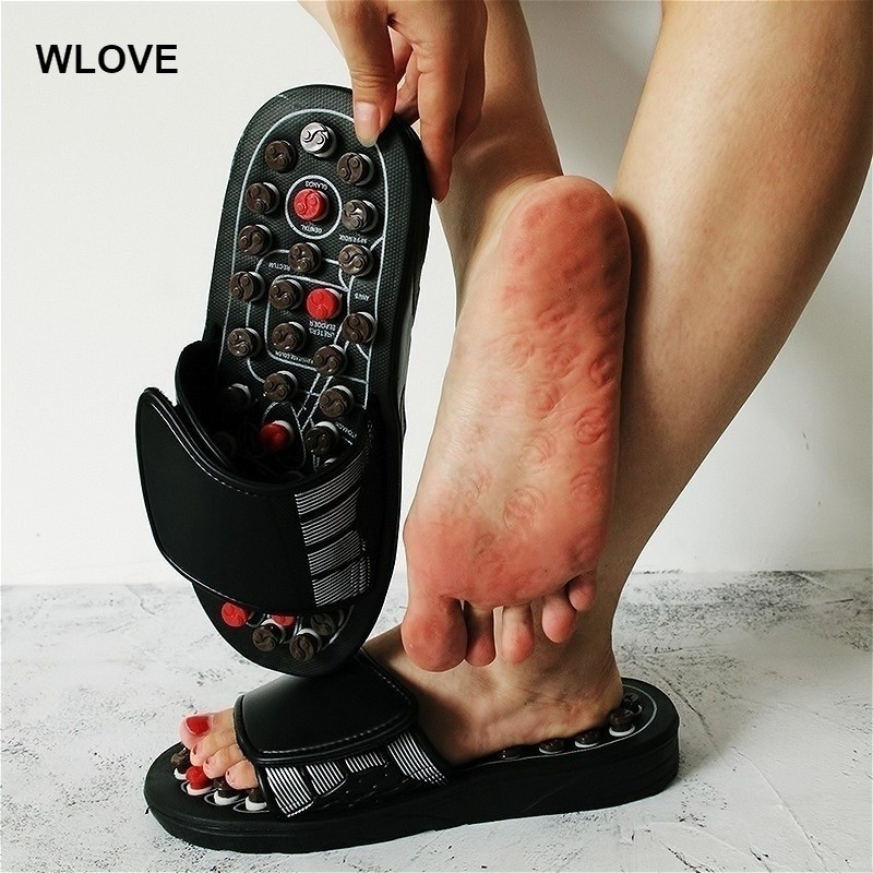 รองเท้าแตะรองเท้านวดรองเท้าแตะฝังเข็มเท้ารองเท้าเพื่อสุขภาพนวด WLOVE
