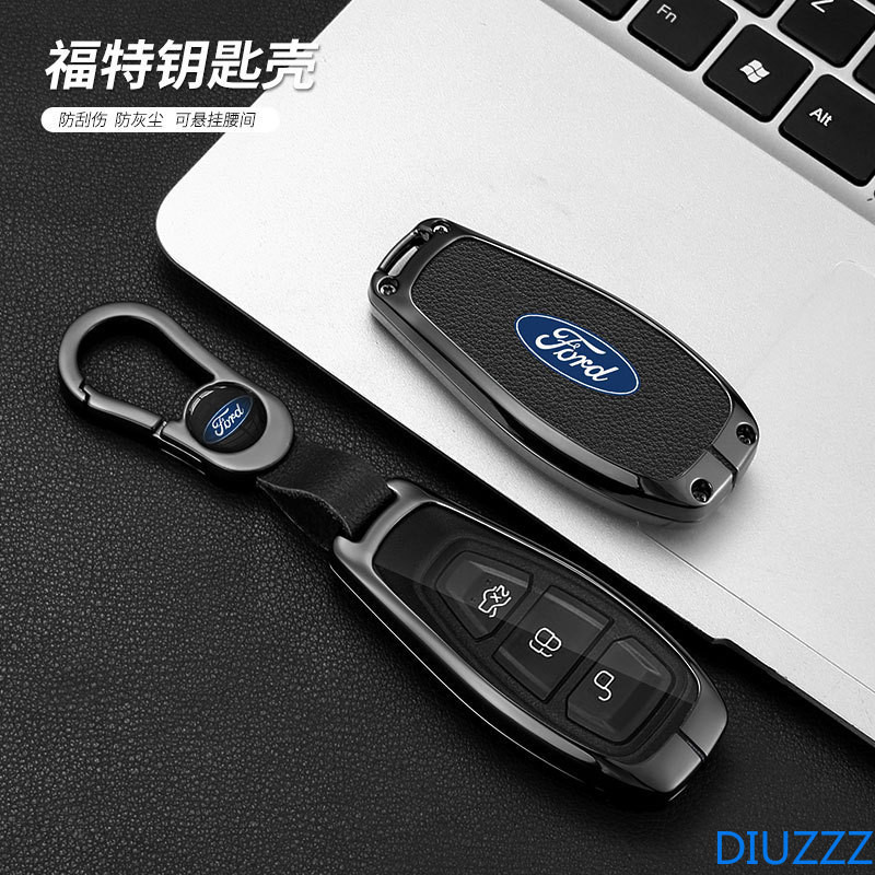 เคสกุญแจรีโมทรถยนต์ โลหะผสมสังกะสี สําหรับ Ford Focus 3 4 ST Mondeo MK3 MK4 Fiesta Fusion Kuga Auto