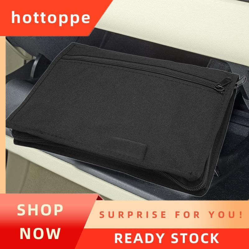 【hottoppe 】 กล ่ องถุงมืออเนกประสงค ์ ออแกไนเซอร ์ ที ่ เก ็ บของสําหรับคู ่ มือกระเป ๋ าถุงมือเอกสารรถยนต ์ พร ้ อมกระเป ๋ าหลายใบ